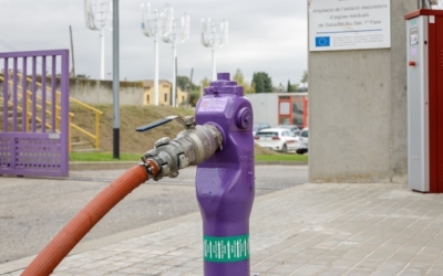 Una de les aixetes de la Depuradora de Sant Pau de Riu Sec | Arxiu